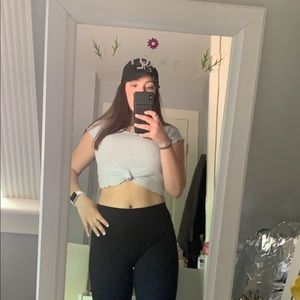 Trendy knitted short sleeve